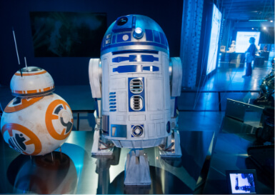 BB8 y R2D2 de la saga Star Wars