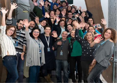 Foto de equipo de las personas que conforman el voluntariado