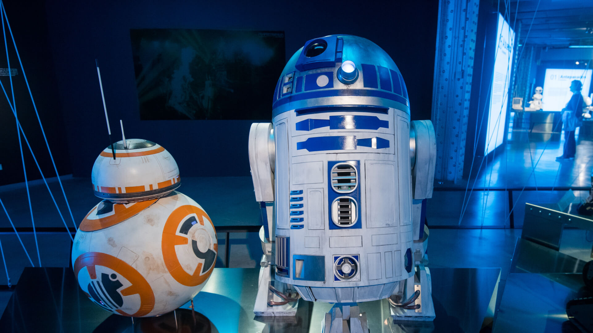 R2D2 y BB8 de la saga Star Wars