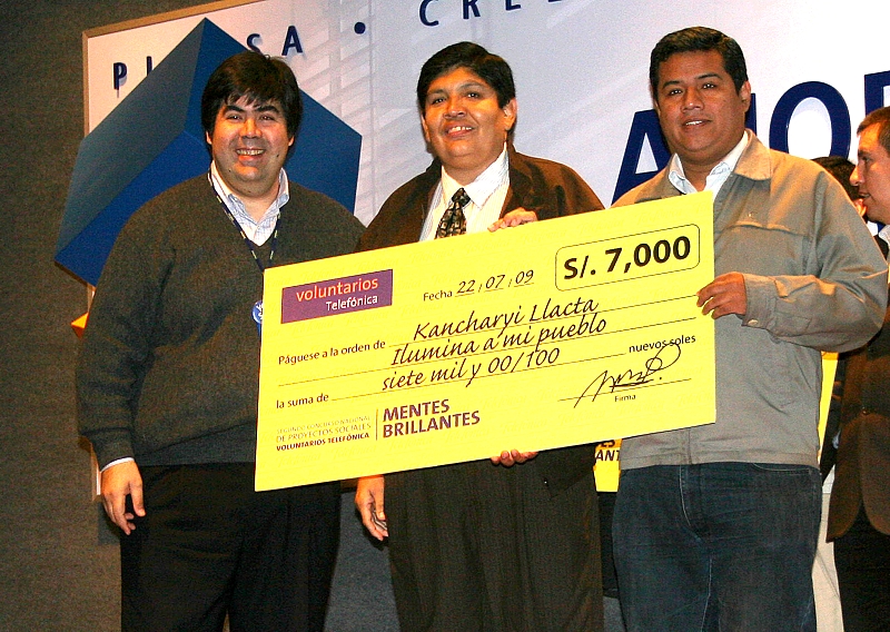 Premiación Kancharyi Llacta 2. Mario Corona
