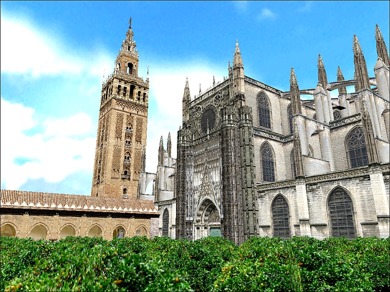 Imagen de la recreación virtual de la Catedral de Sevilla