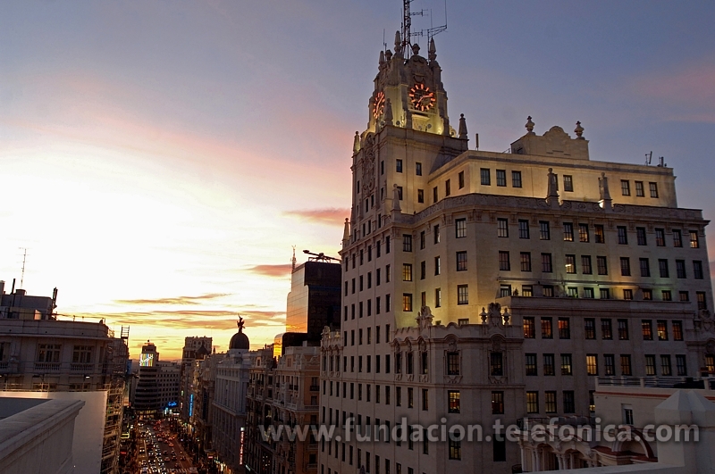Imagen de la sede Fundación Telefónica en la Gran Vía madrileña