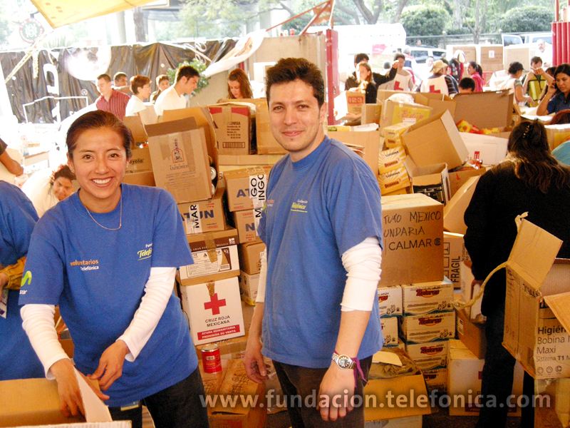 El trabajo de los Voluntarios se sumó al de los más de 13 000 voluntarios que colaboraron en la Cruz Roja.