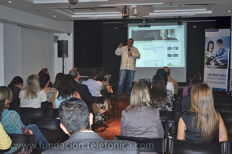 Fundación Telefónica dio a conocer los alcances de su programa Debate y Conocimiento durante una presentación en la Sala Cabrujas del Centro Cultural Chacao.