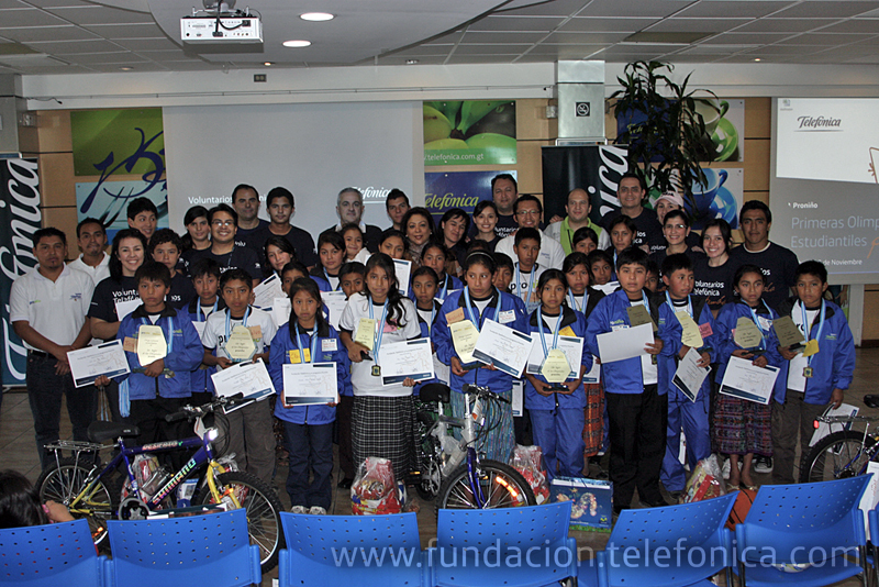 Olimpiadas estudiantiles Proniño organizadas por Fundación Telefónica.