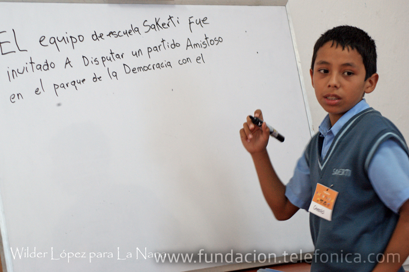 Fundación Telefónica, a través de su programa Proniño realizó un taller de periodismo titulado Pido la Palabra, el cual fue dirigido a niños y niñas beneficiados por el programa.