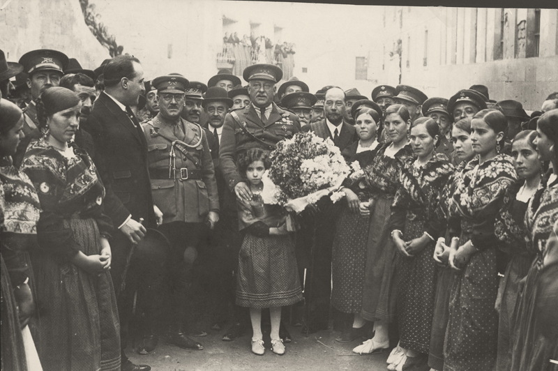 Claret, s/d. El general Primo de Rivera en Alcañiz, Teruel.