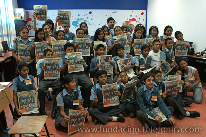 Fundación Telefonica organiza taller de periodismo para niños