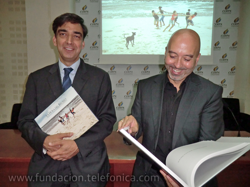 De izquierda a derecha: José Manuel del Arco, Director Territorio Este Telefónica; Joan Cruz, Director de Coordinación Territorial de Fundación Telefónica