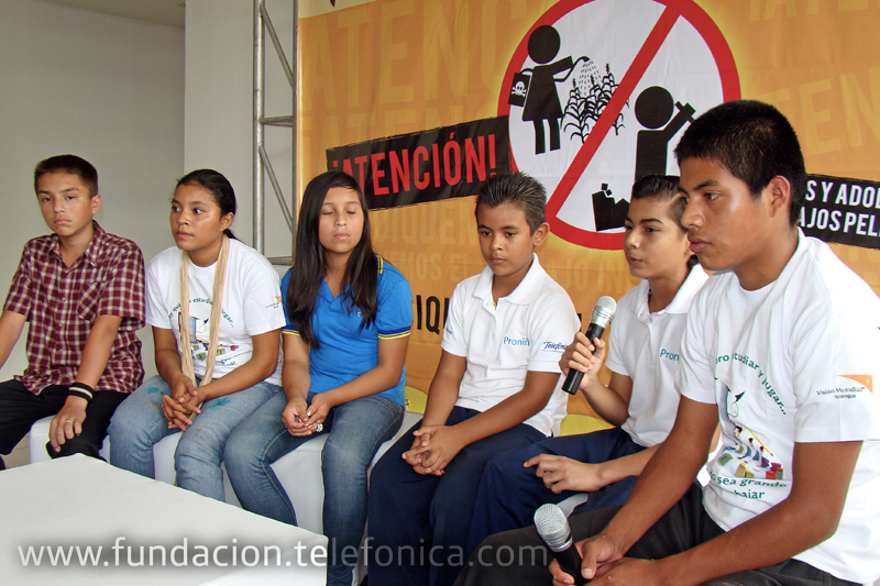 Niños, niñas y adolescentes del país se unen en un mismo lema para defender su derecho a la NO Explotación Económica.