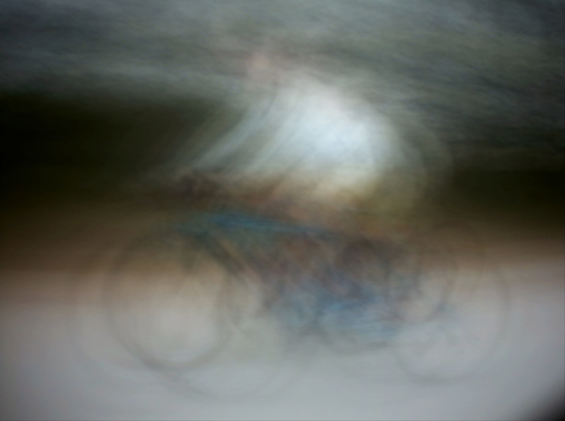 Jim Campbell. Dynamism of a Cyclist.