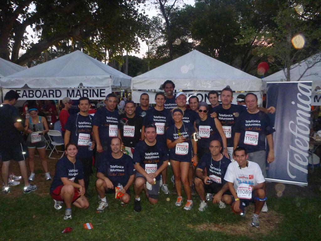 Los participantes en la carrera recorrieron una distancia de cinco kilómetros.