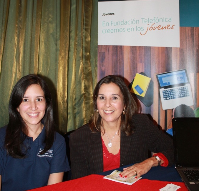 Vanessa Perigault, coordinadora de Jóvenes Fundación Telefónica en Panamá Mónica Chirino, responsable de Jóvenes Fundación Telefónica en Panamá.