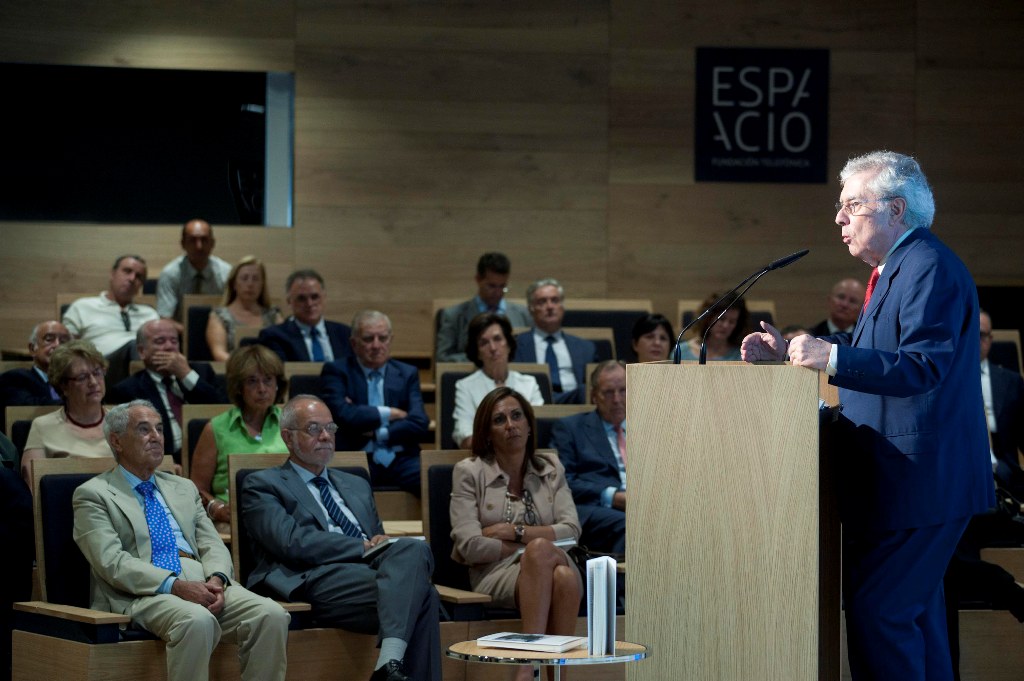 Javier Rupérez durante su intervención en la presentación de
