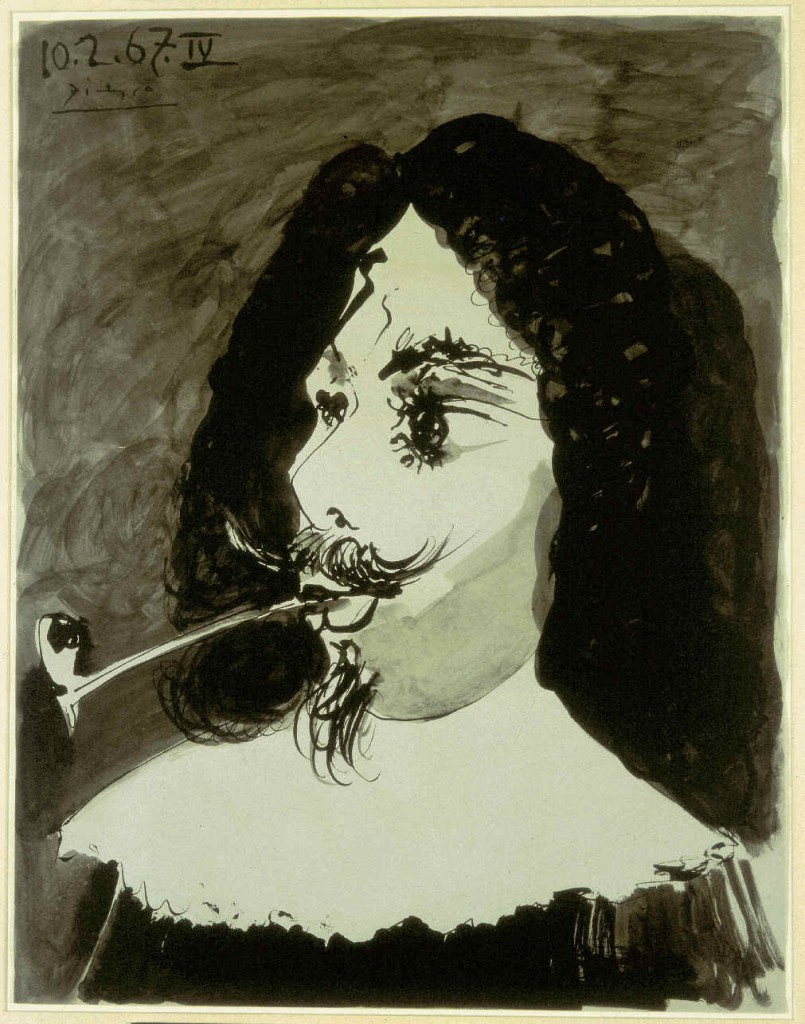 ‘Tête de mousquetaire a la pipe’, de Pablo Picasso