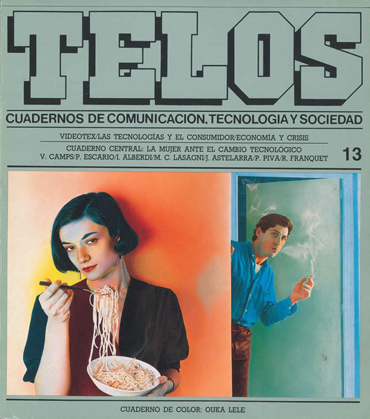 El Cuaderno de Color recoge fotografías y dibujos de Ouka Lele, una de las artistas que en 1988 comenzaba a consagrarse en los circuitos del arte. Además de contar con una mujer artista, este número se dedicó al rol de las mujeres ante el cambio tecnológico, en el que participaron numerosas expertas en género que analizaron el teletrabajo, el hogar tecnológico, la segregación sectorial…, nuevos temas para abordar el nuevo papel de la mujer en la sociedad.