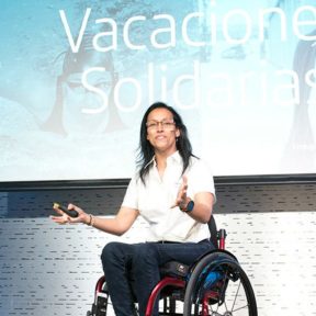 Teresa Perales motiva a los Voluntarios de Telefónica
