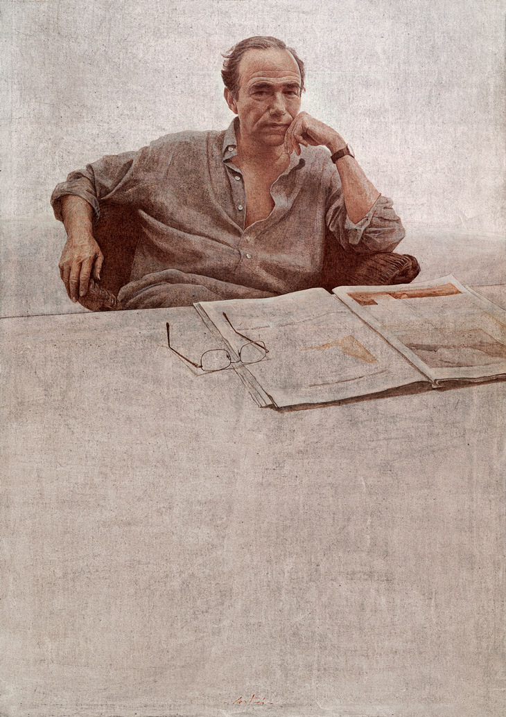 Retrato acrílico Gregorio Marañón, 2005. Hernán Cortés. Colección Gregorio Marañón.