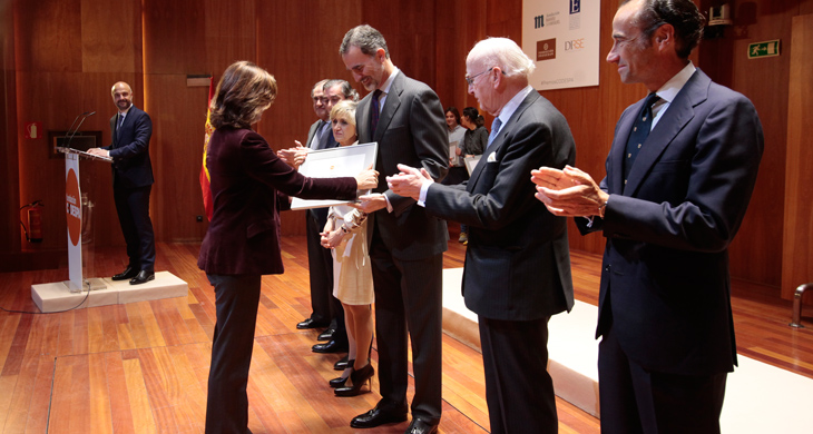 Carmén Morenés, directora general de Fundación Telefónica ha recogido el galardón.