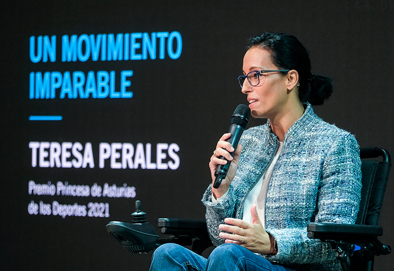Teresa Perales, en Oviedo