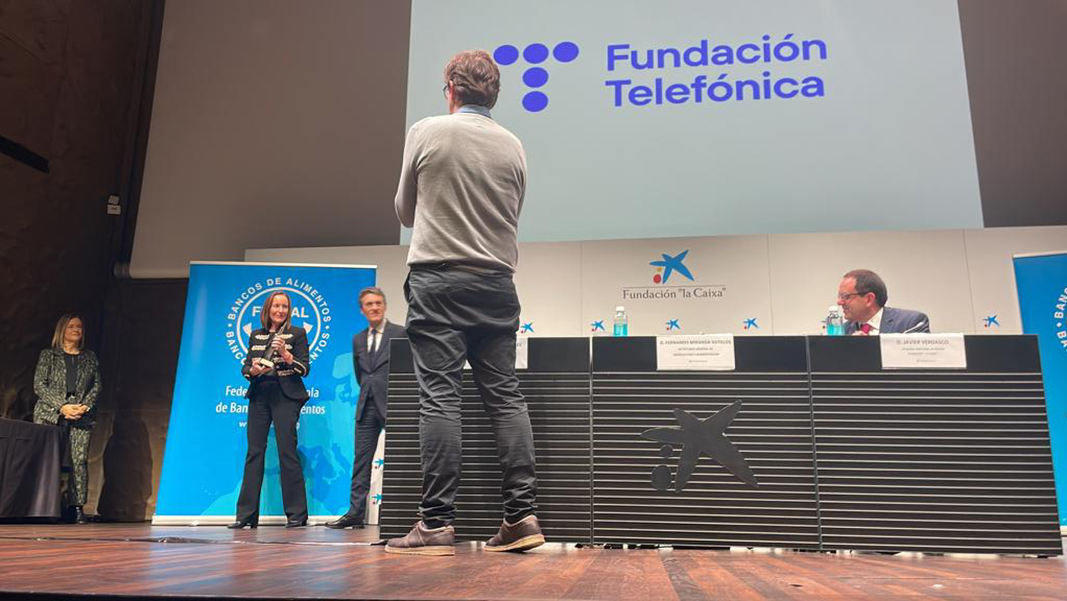 Los empleados de Telefónica son premiados por la Federación de Bancos de Alimentos 