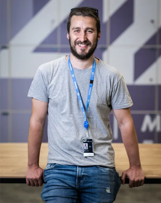 Daniel Jiménez, estudiante de 42