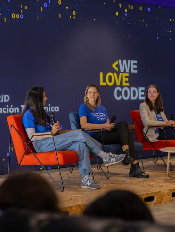 Una imagen de la sesión Ellas Hablan Código