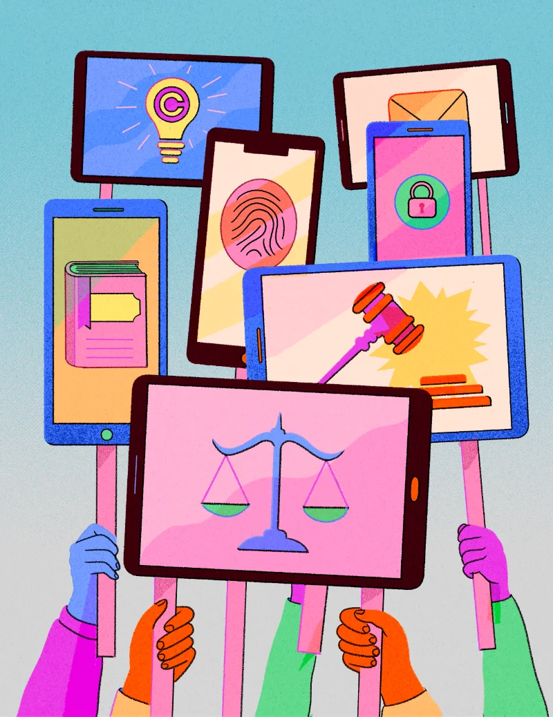 ilustración de Ana Galvañ para la revista Telos 128