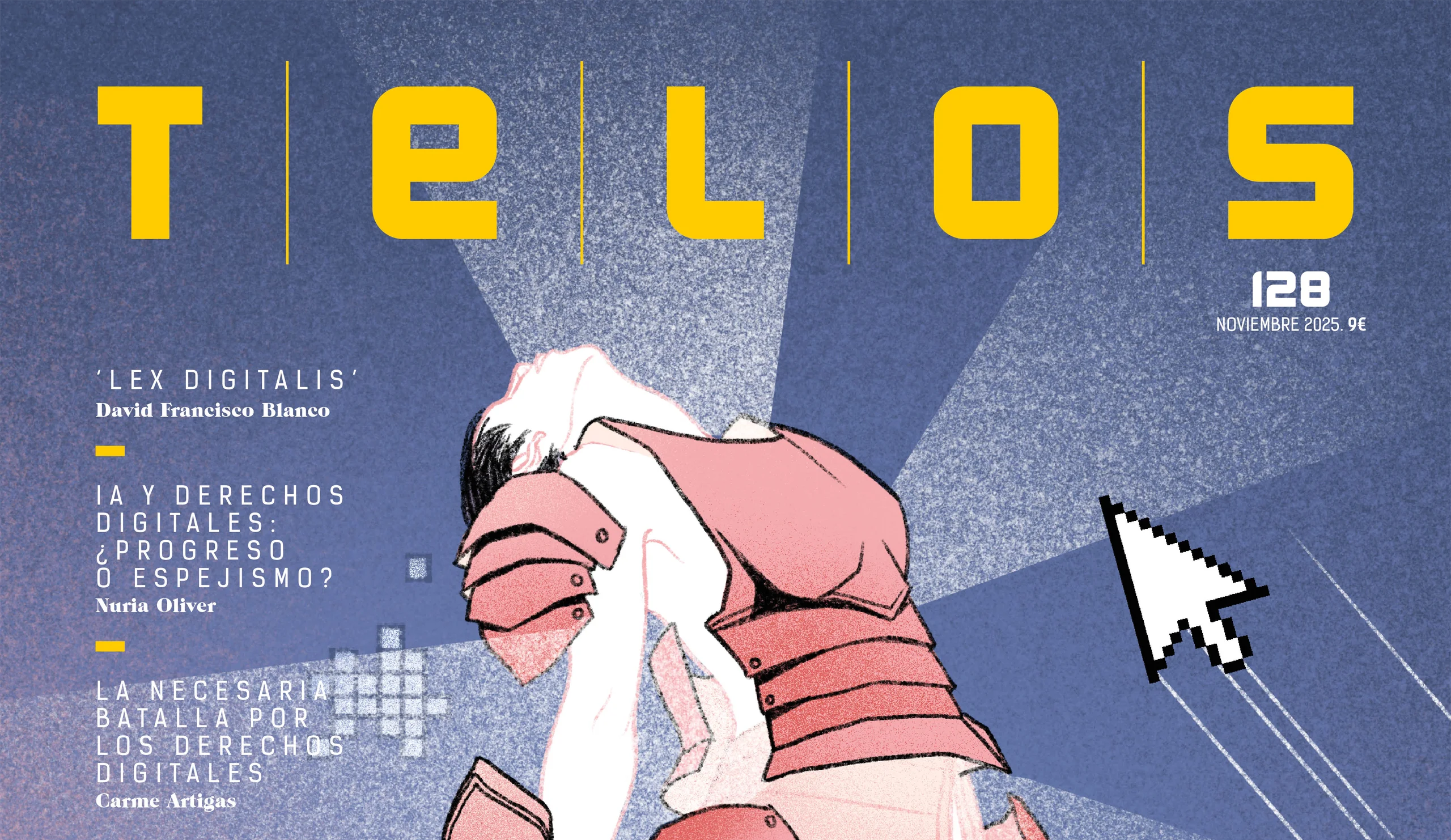Recorte de la portada de Telos 128