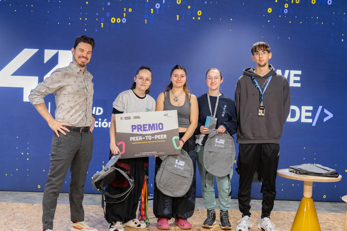 La mitad de los equipos ganadores de la HackJam de Madrid in Game contaba con estudiantes de 42 Madrid La mitad de los equipos ganadores de la HackJam de Madrid in Game contaba con estudiantes de 42 Madrid