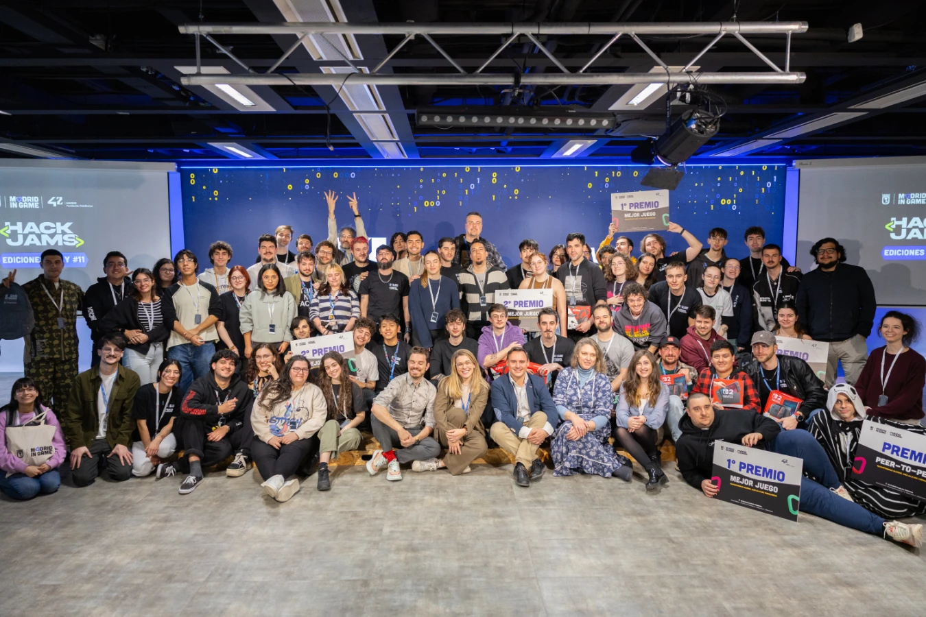 La mitad de los equipos ganadores de la HackJam de Madrid in Game contaba con estudiantes de 42 Madrid