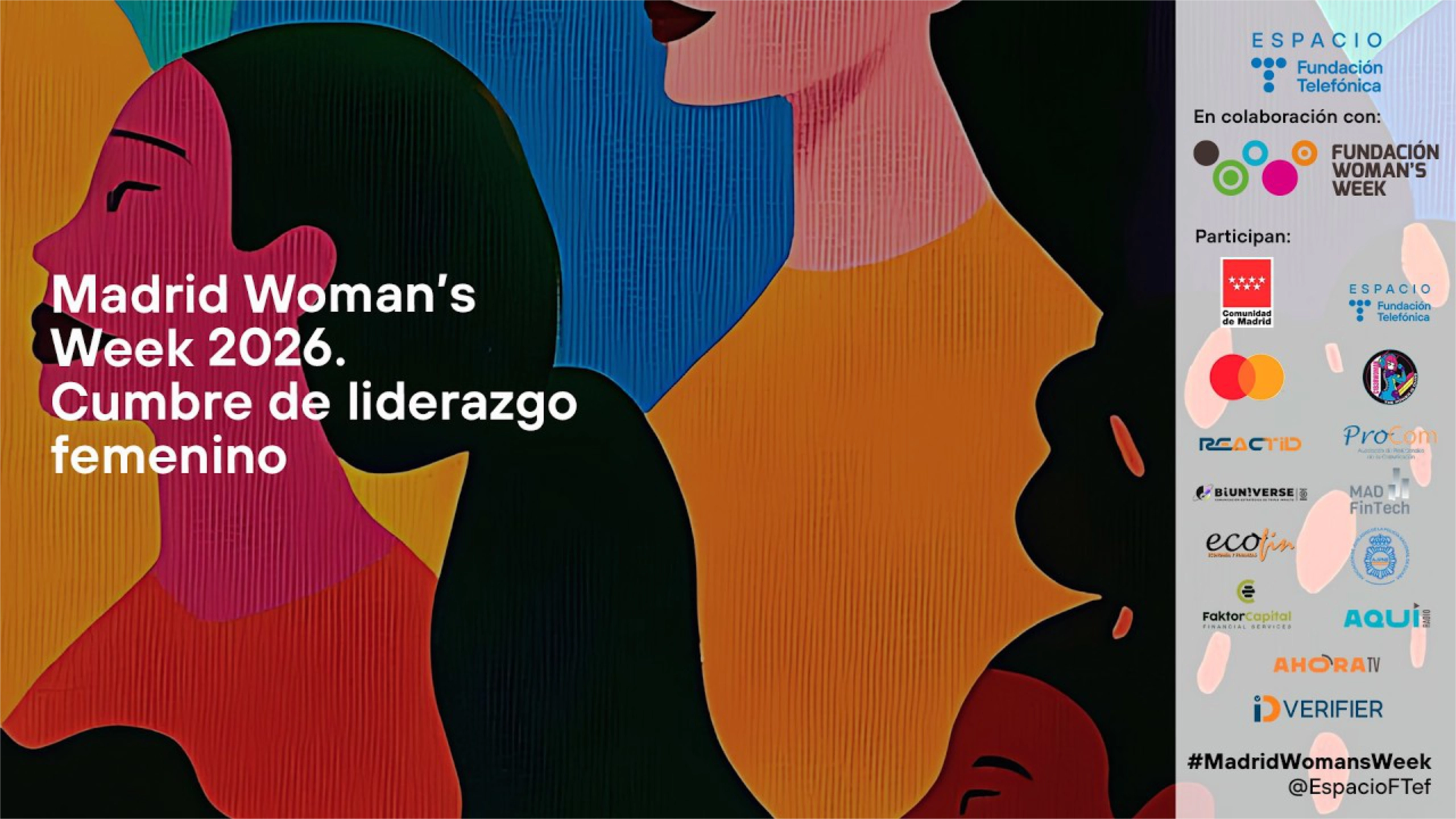 Imagen de portada de la Madrid Women’s Week 2026 Imagen de portada de la Madrid Women's Week 2026