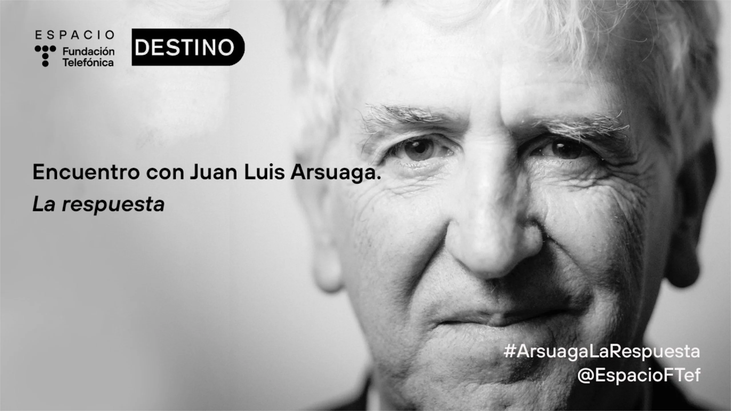 Portada del evento en streaming que ofrece Juan Luis Arsuaga