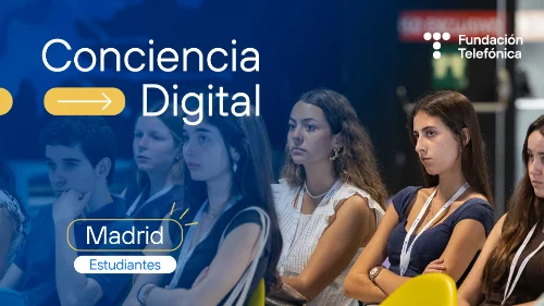 Imagen de portada del vídeo de estudiantes de Madrid del proyecto Conciencia Digital Imagen de portada del vídeo de estudiantes de Madrid del proyecto Conciencia Digital