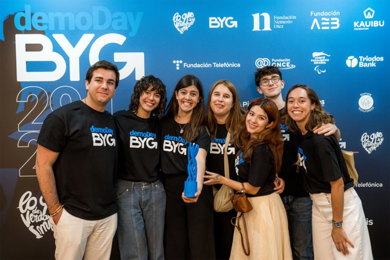 Imagen de algunos de los ganadores del BYG Social Challenge 2026