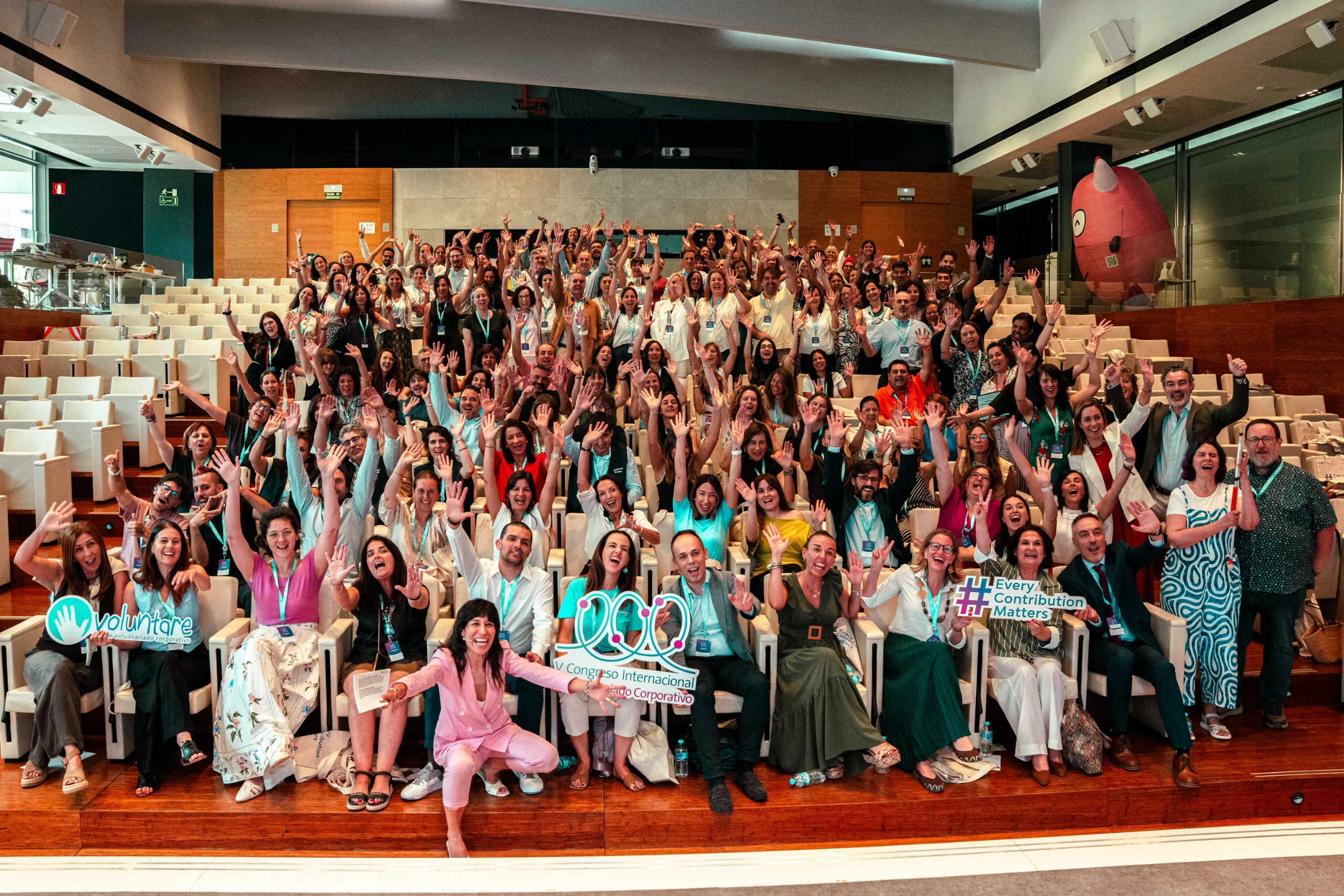 Foto de familia del V Congreso Internacional Voluntare