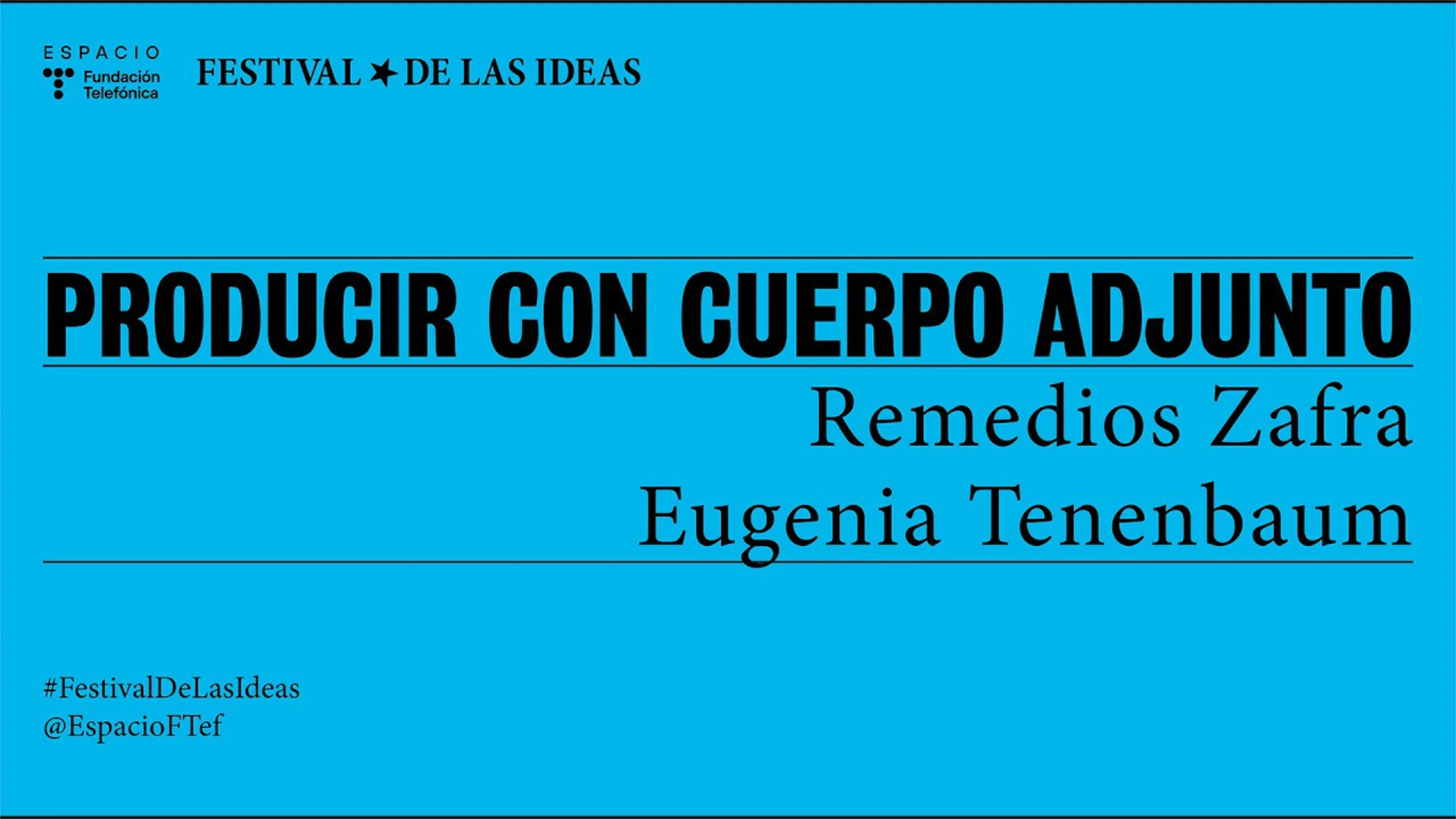 Imagen trasera del evento que reune a Remedios Zafra y Eugenia Tenenbaum Imagen trasera del evento que reune a Remedios Zafra y Eugenia Tenenbaum