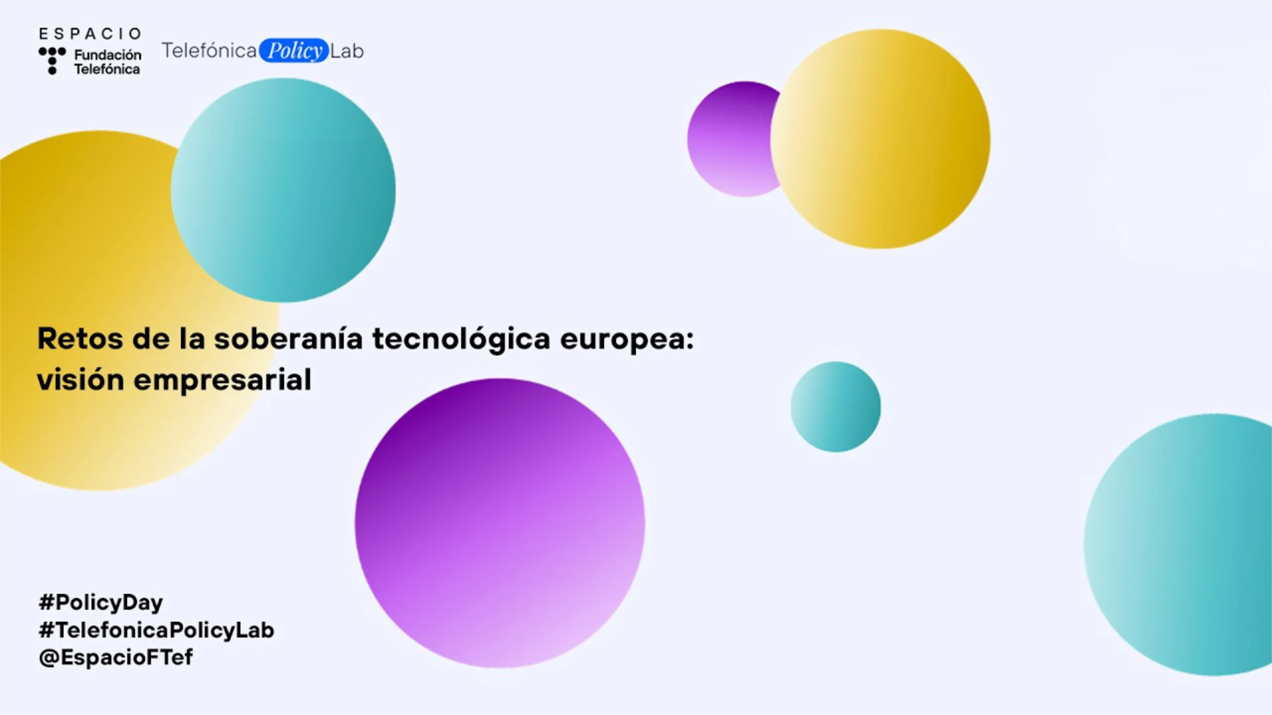 Imagen trasera del streaming del Policy Day de Telefonica